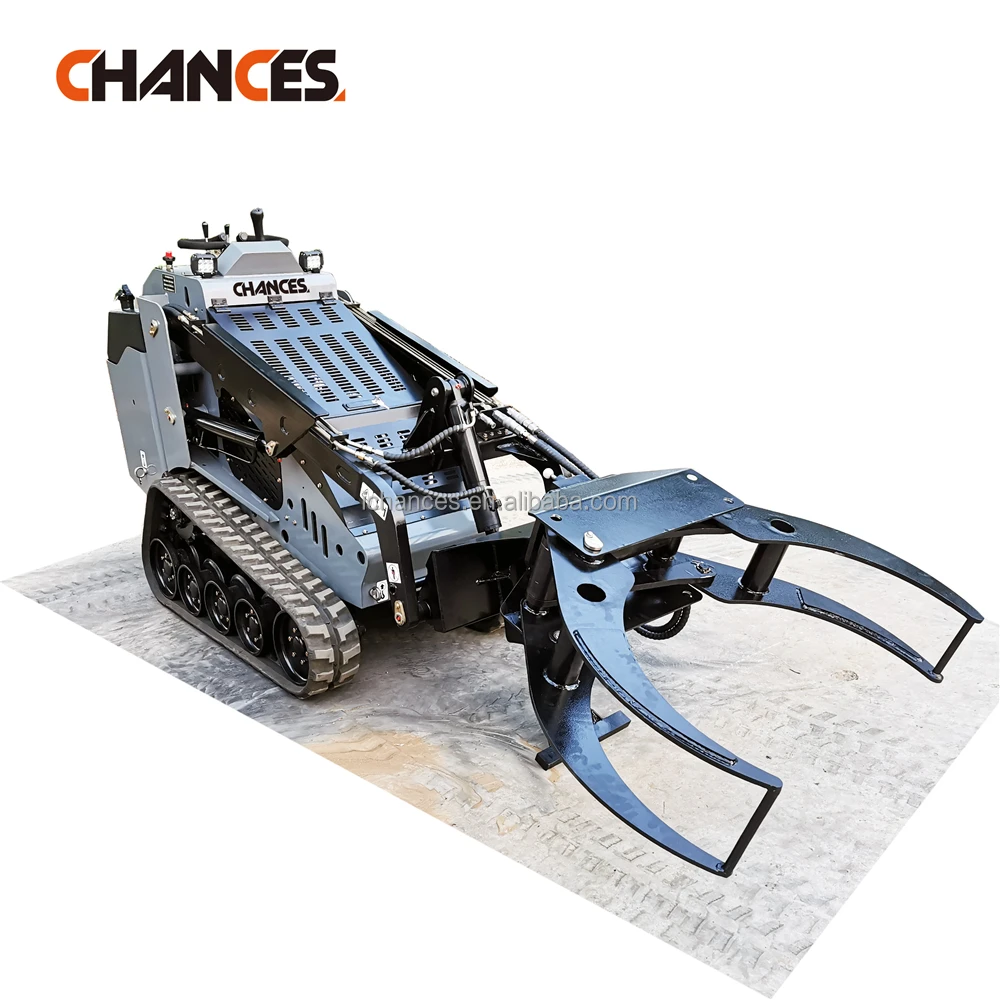 Mini skid steer loader with Perkins diesel engine hydraulic servo joysticks control EPA Diesel power directly from factory