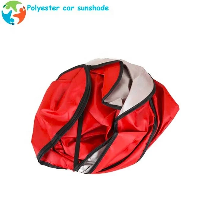 Best quality silver polyester car front sunshade  car parking windshield sunshade for car
