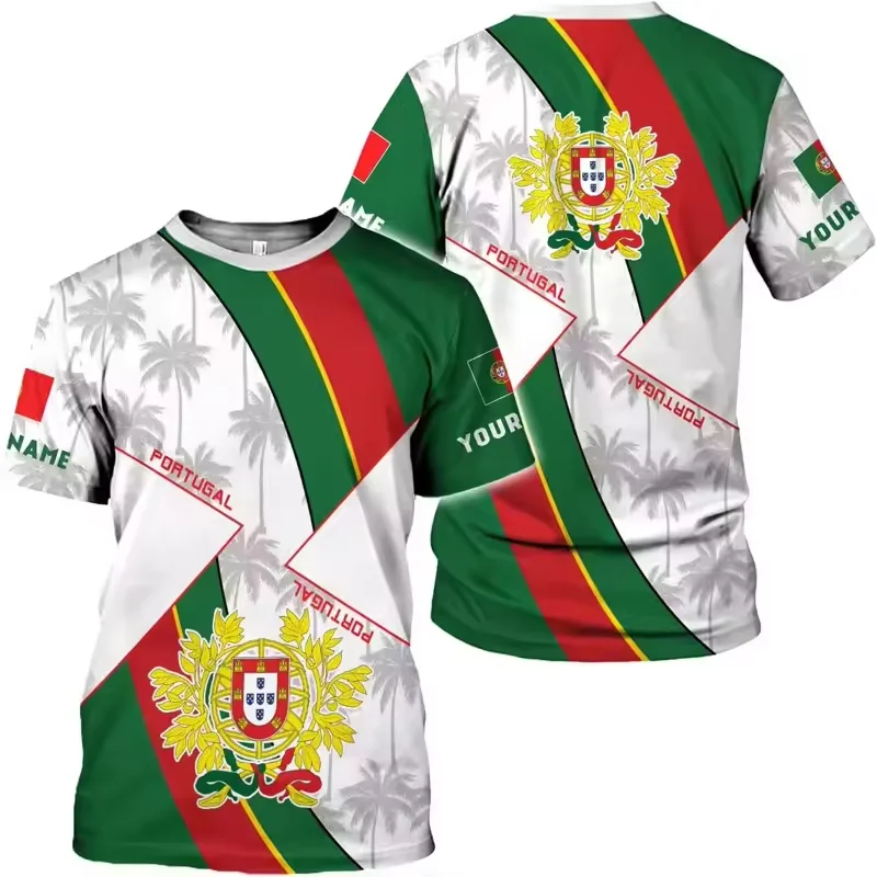 Hot Selling  Customise Mens Football Shirt Portugal  Fag T Shirts Portugal Football Shirt For Gym Activities