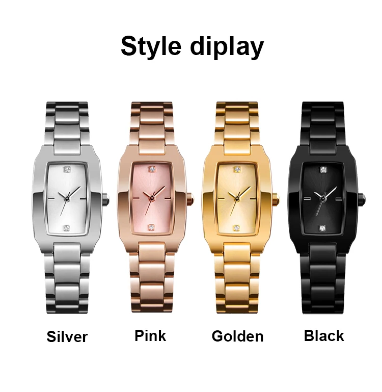 Square Face Women Watch Small Dial Fashion Waterproof 3ATM Lady Wristwatch Luxury Quartz Gold Wrist Watches for Women