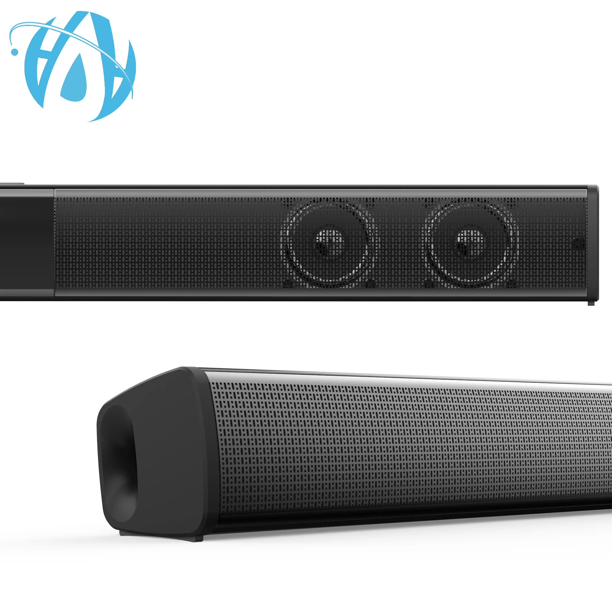 Good 22inch New arrival Speaker Home 2.0 Channel Black Bluetooth sound bar 20W with coaxial for TV