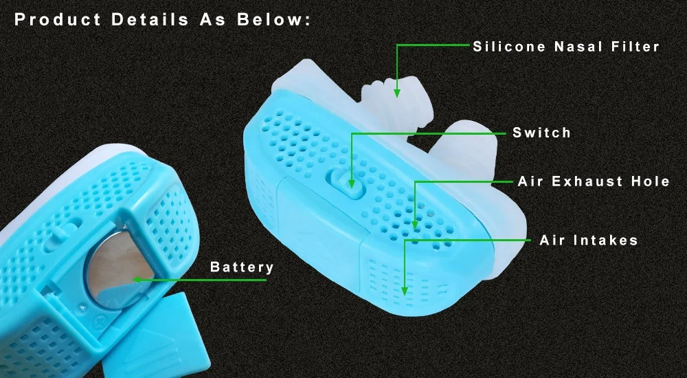 2020 New Upgraded 2 in 1 Snore Stopper Anti Snoring Device Nasal Dilator Air Purifier Filter for Comfortable Sleep for Men Women