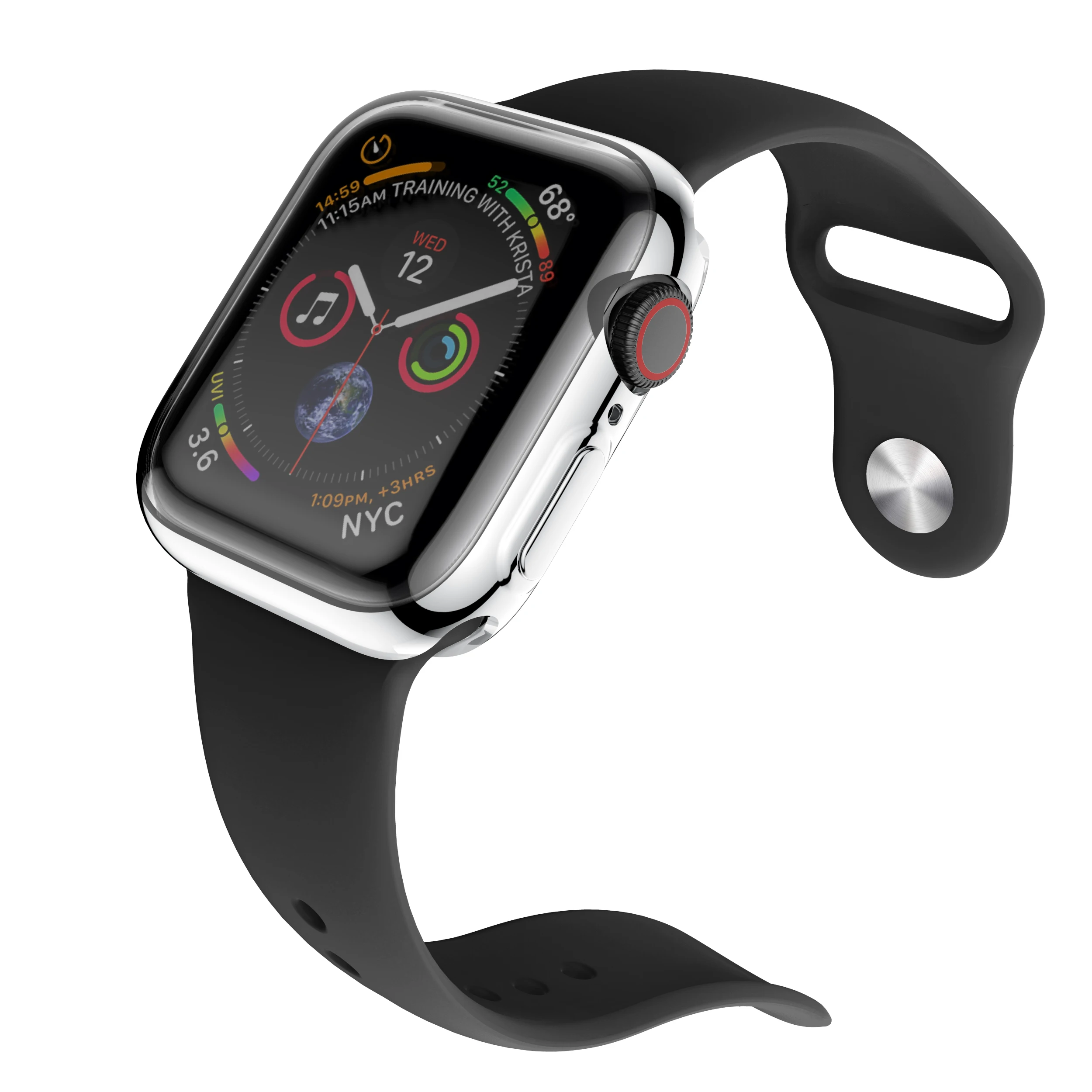  Чехол для часов Eraysun Ультратонкий чехол Apple 4 40 мм 44 мягкий прозрачный из ТПУ iWatch