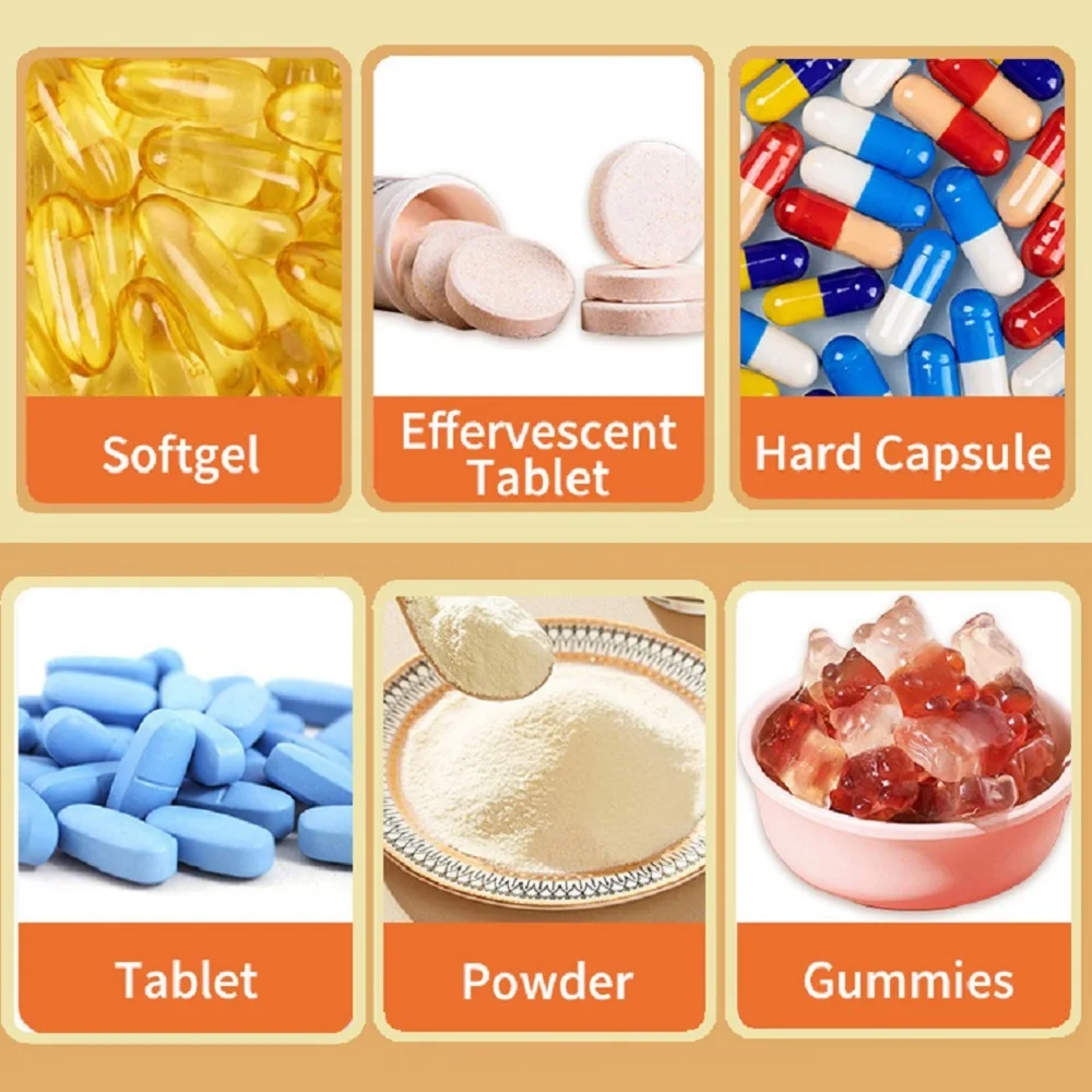 Private Label Support Organic 12 in 1 Powerful Mix Mushroom Extract Powder with Extracts Made From 6 Kinds of Organic Mushrooms
