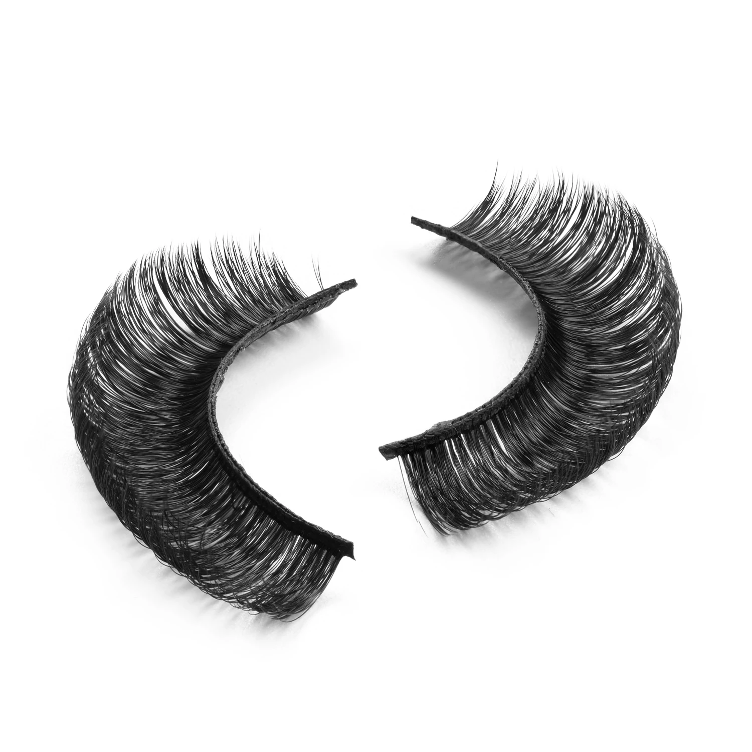 20mm Faux Mink Cruelty Free Vegan Russian Lashes DD Curl Wink Winged Eyelash Extensions Extra Curly C D Curl Lash Strip