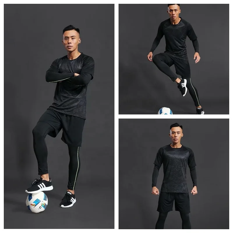 Professional New Men Kids China Dragon Red Black Sports Running Football Shirts Kits