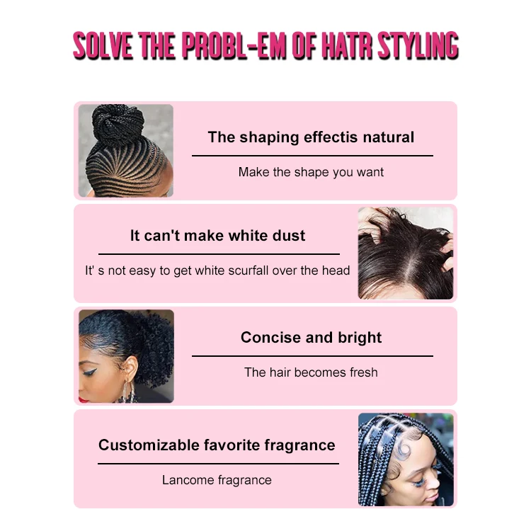 Long Lasting 250g Loc n Braid Gel Extreme Hold Private Label Braid Gel And Mousse High Shine 100ml Braid Mousse