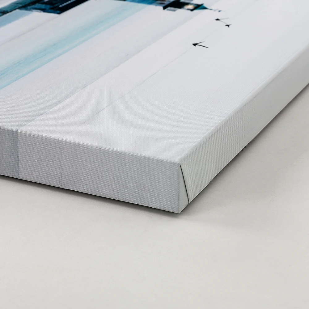 Wholesale seascape paintings lighthouse and sea gull photo picture for wall canvas art home decor prints