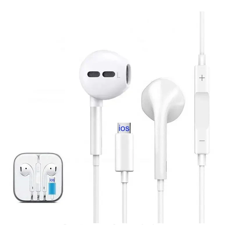 Wired Earphone Headphone For iPhone With Mic Earbuds Stereo Headphone Noise Isolating In Ear Wired Earphone For iPhone 7 8 11 13