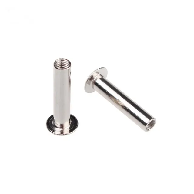 Slotted flat rivet head chicago screw