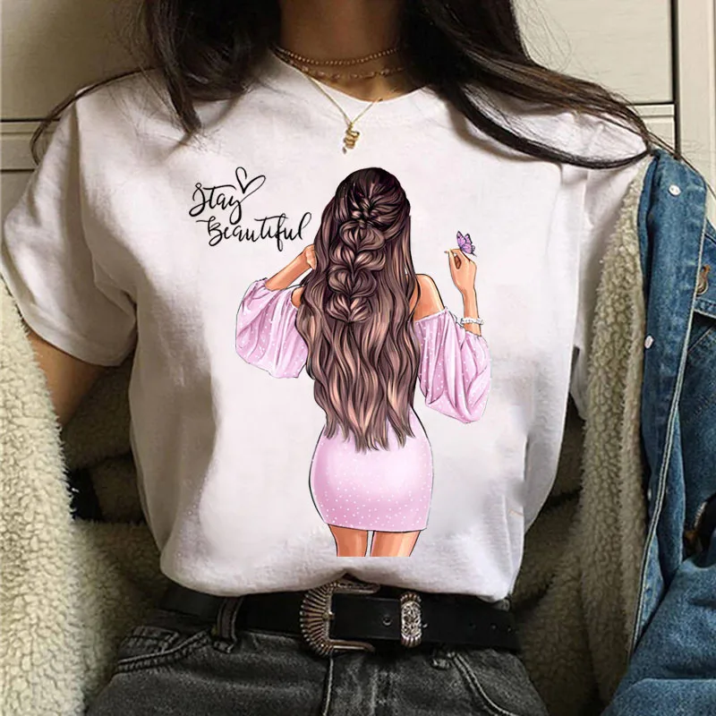 New Products Idea o-neck soft cotton tshirt New style custom pattern Fashionable Baggy Graphic Women T-shirts