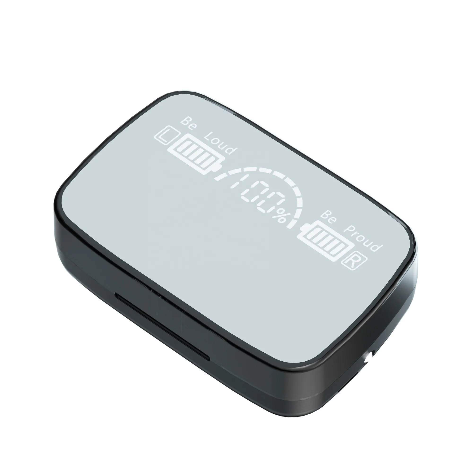 M9 Flashlight Mirror Earphone 3500Mah Battery Version 5.1 Headphone Waterproof Earbuds with LED Display