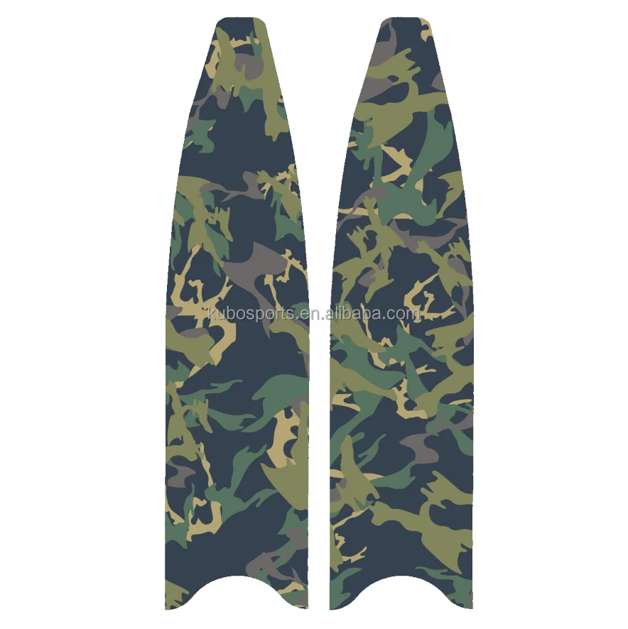 KUBO Carbon fiber free diving fins scuba snorkeling diving fins long flipper freediving blade accessories swim diving fins