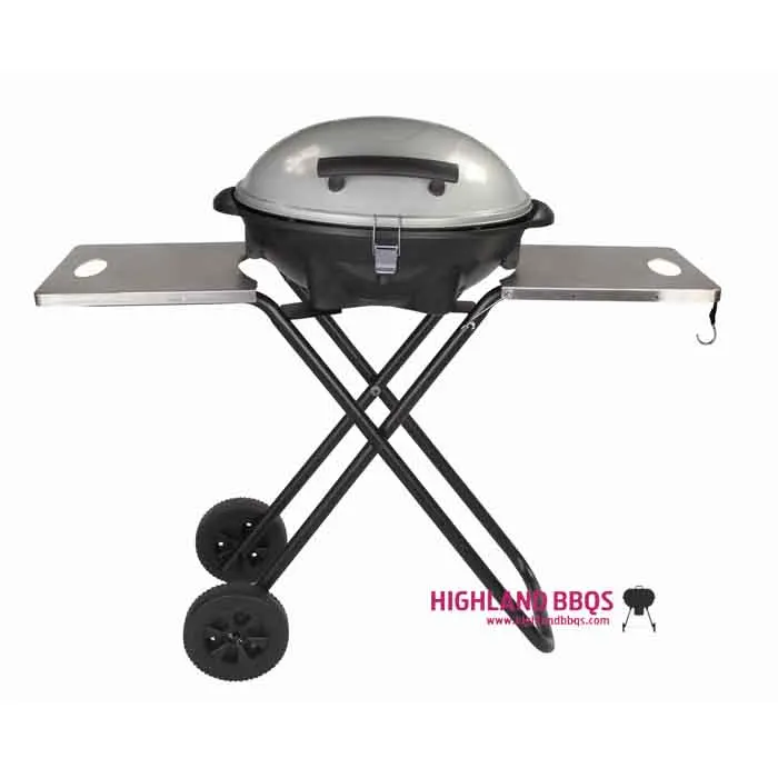 Table Folding Electric BBQ Grill  Adjustable Height Barbecue Grill With Condiment Tray Portable Electric Grill Outdoor Garden