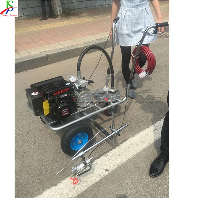 Road road cold spray marking machine high with hydraulic cold spray marking machine gasoline road marking machine