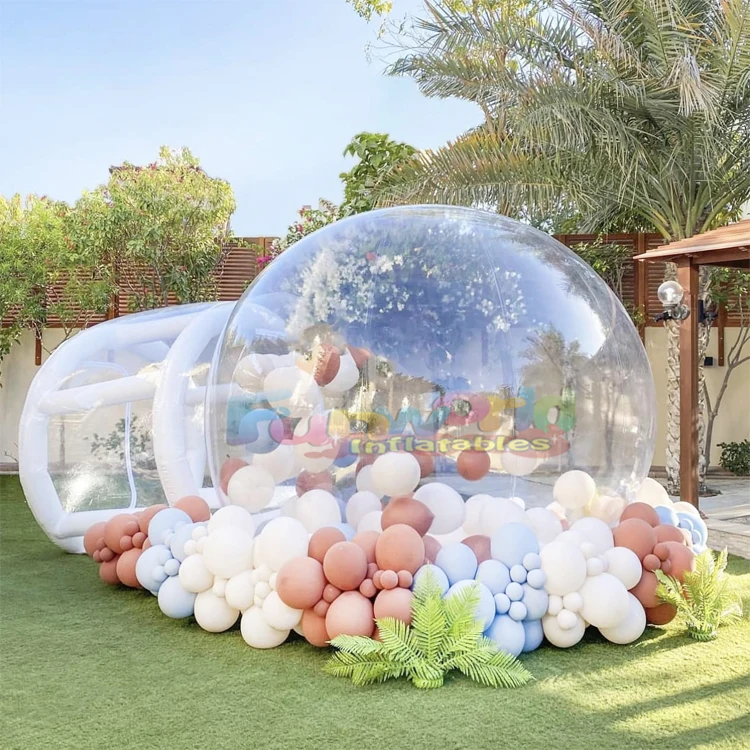Air blow up indoor party commercial inflatable clear balloon dome tent bubble house kids