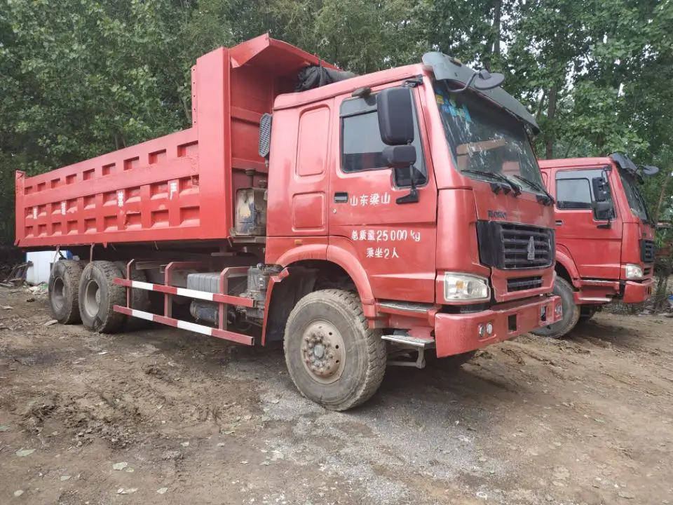 Sinotruk HOWO 10 12 Wheel Used 4X2 6X4 8X4 336HP371HP 375HP 380HP Heavy Transport Lorry Mining Sand Dumper Tipping  Truck