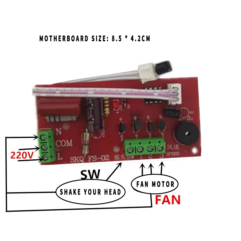 General fan remote control modified board circuit board control motherboard floor electric fan