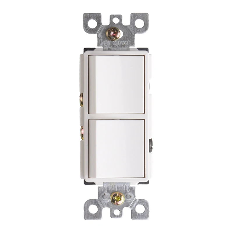 Hooanke US ETL Listed 15A 125V Electrical Dual Control Fan Home Light Switch Wall