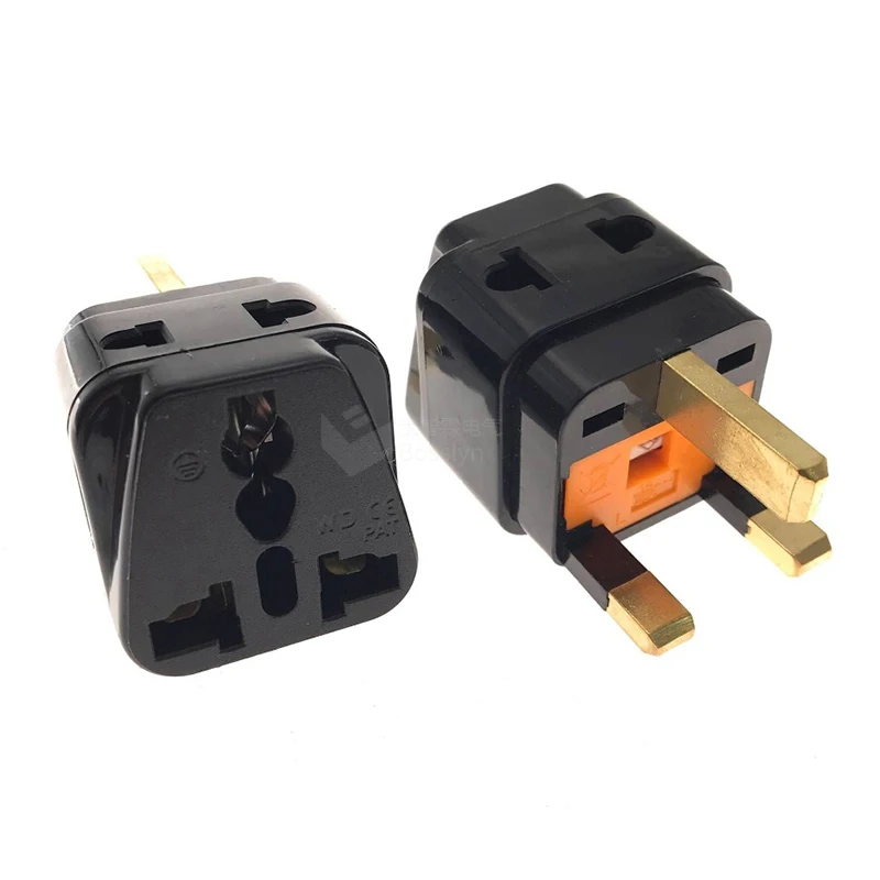 uk travel adapter plug, CE certification 3pin socket with fused, universal to uk conversion plug, 10A/250V