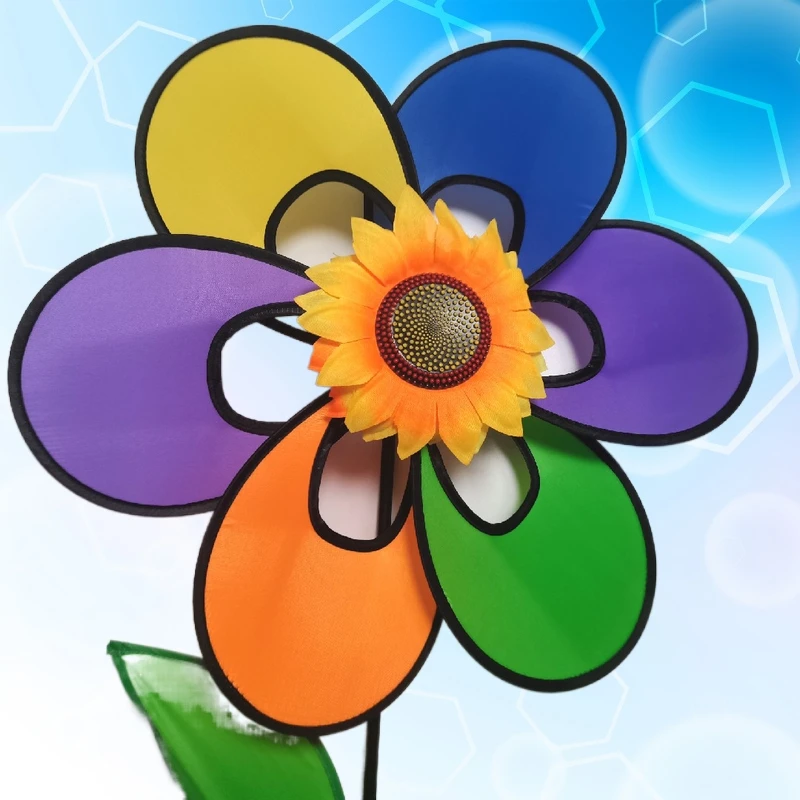 Один слой выдалбливают Детская ручной садовая ветряная мельница игрушки для улицы