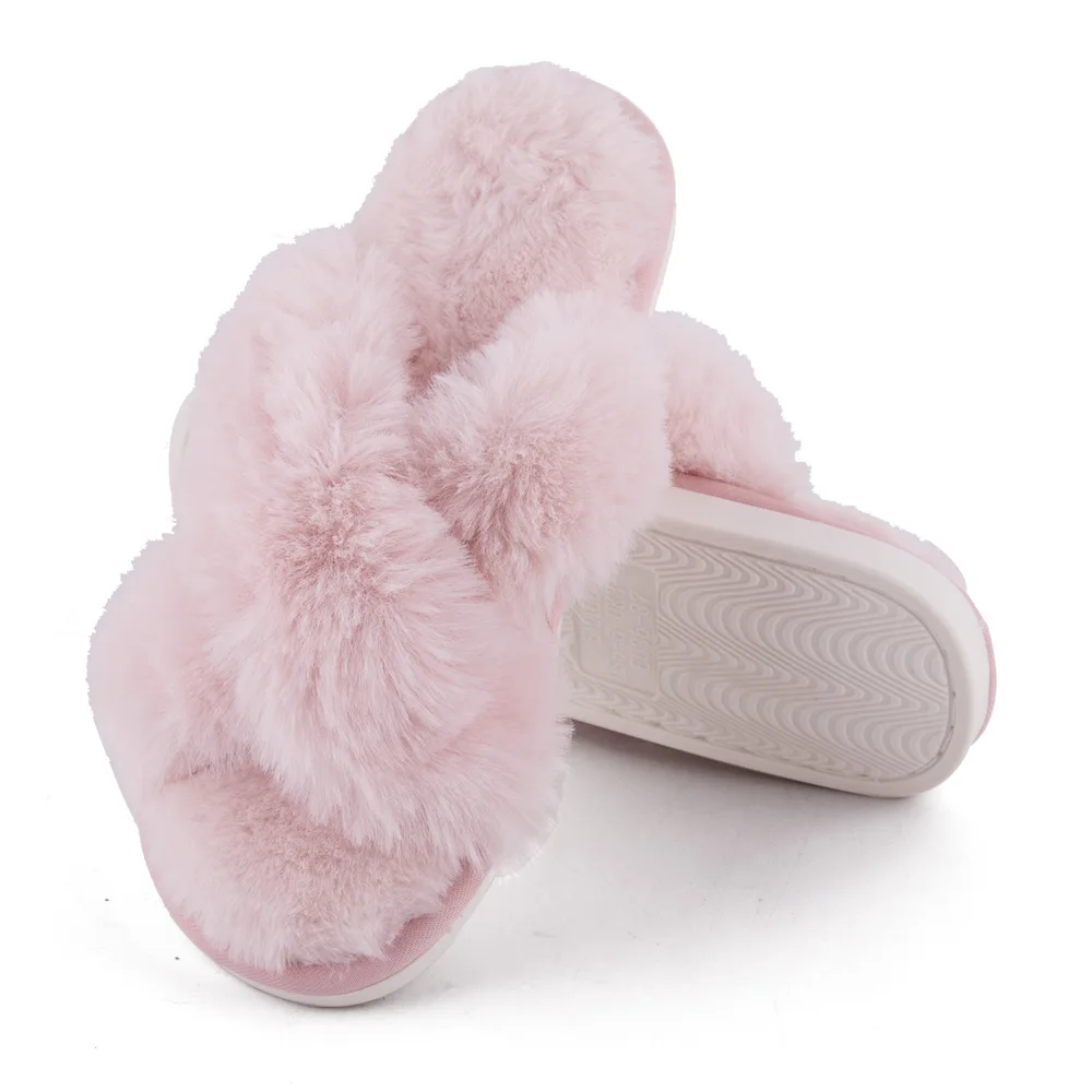 Ladies Slipper And Sandals Furry Slippers