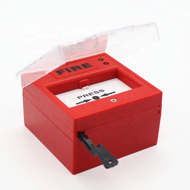 DC24V Exit Door Releasee Red/Green/Yellow/Blue/White Color Optional Resettalble Manual Call Point for Fire Alarm System