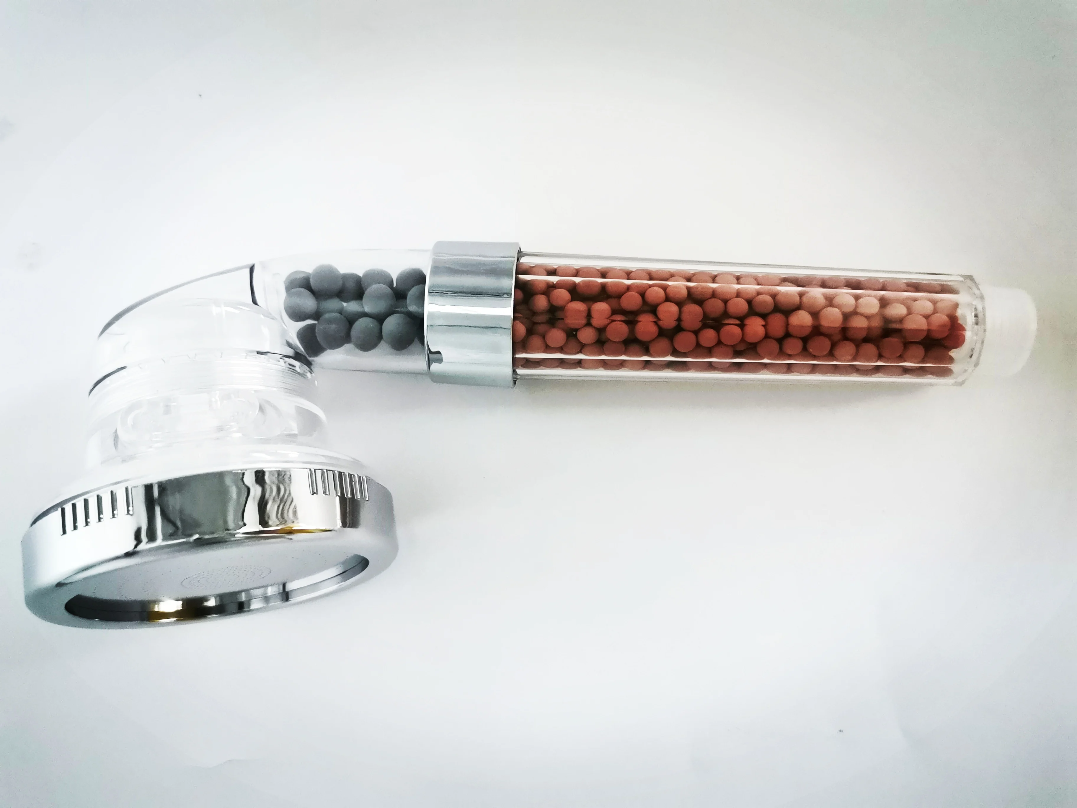 High Pressure Showerhead with 3 Setting, Water Saving and Stone Filter Beads Handheld Shower for Dry Hair and Skin Spa