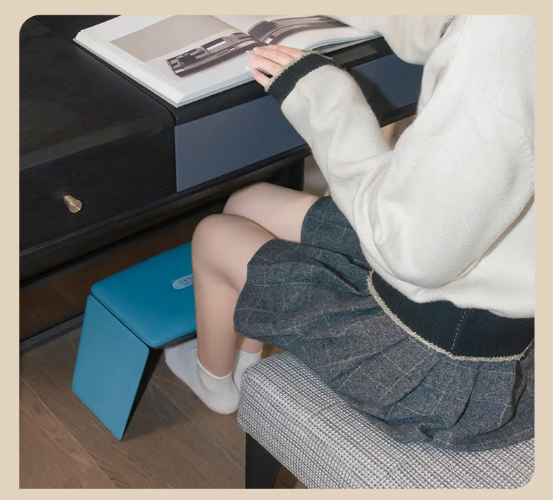 Customize Electric Space Portable foot fan infrared Heater 100W OEM Indoor Human body induction/touch Control blue carbon fiber