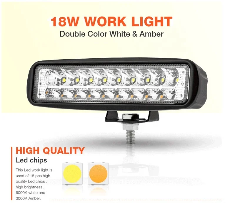 12v 24v 36v 54w car truck led work lights 2colors car off road light bar running light work lamp