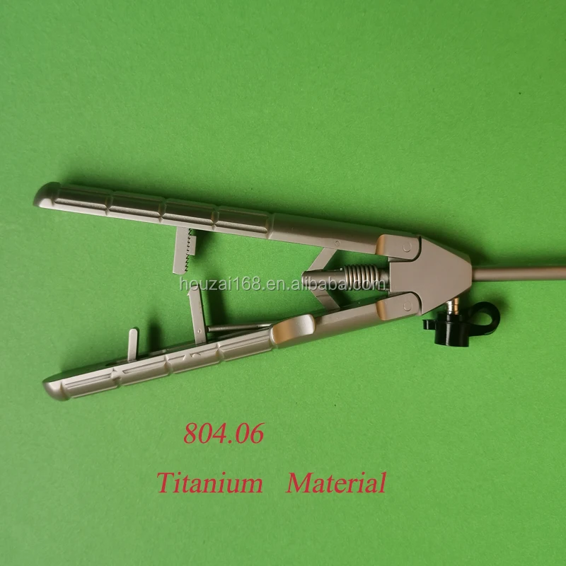 Лапароскопический инструмент держатель иглы с прямой головкой одно