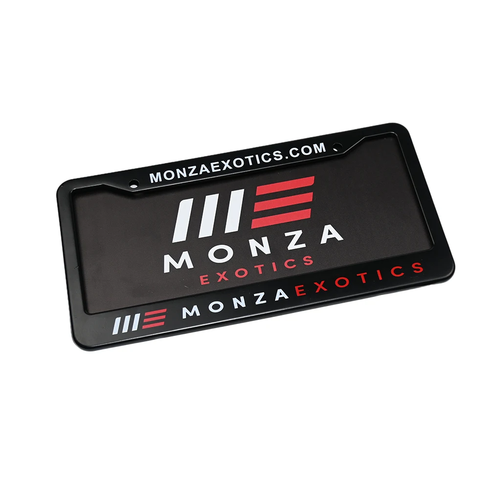 Customized Metal Stainless steel Blank Plate Number Holder License Plate Frames For Standard US Canada Size