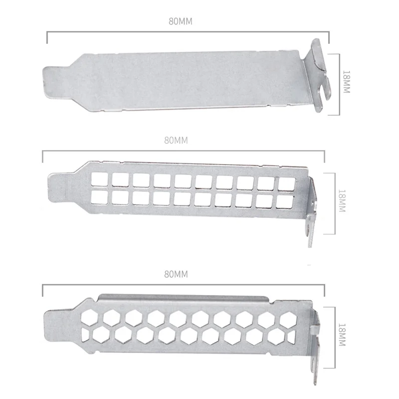 80 см 75 мм металлическая штамповка PCI кронштейн PCI слот крышка с низким профилем