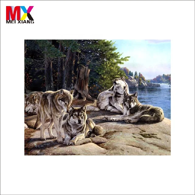 2023 Wolf Design 3d Lenticular Picture Nake 75LPI Lenticular FOR Home Decoration