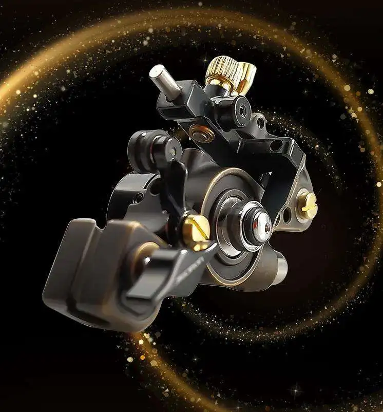 Горячая Распродажа ВЫСОКОЕ КАЧЕСТВО Одиночная шрапнель Регулируемая игла ход тату-пистолет роторная тату-машина с полым Мотором для боди-арта