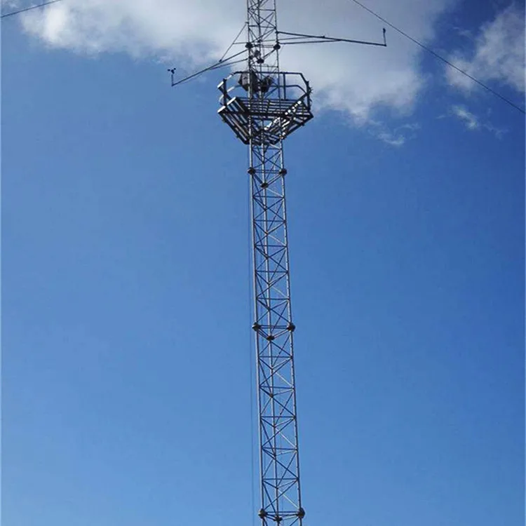 20m High Quality Guy Wire Steel Tubular Communication Telecom Guyed Tower