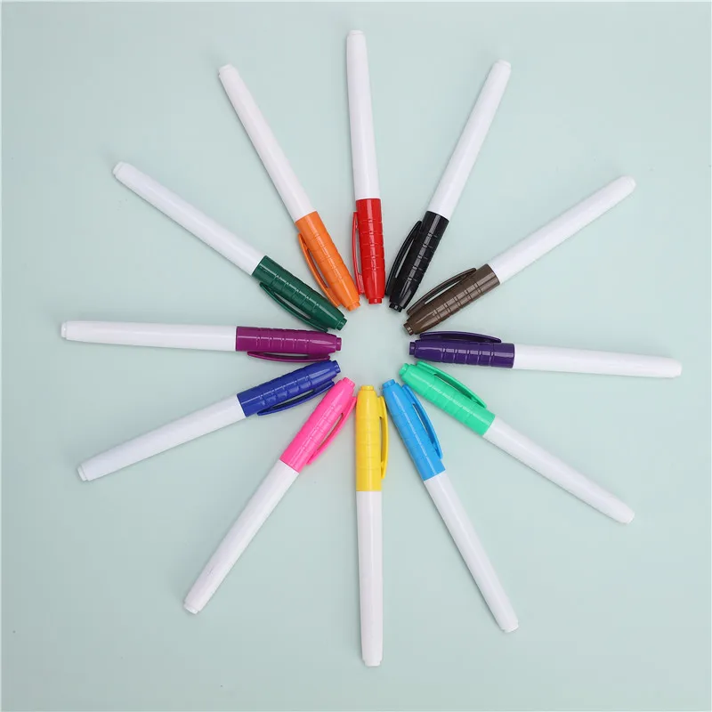 Multi-Color Fine Point Dry Erase Marker with Assorted Refill Ink Fiber-Bullet Tip for Whiteboard Use