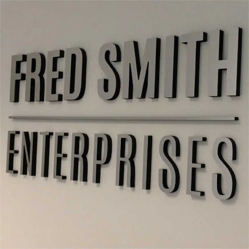 High Quality Manufacturing Custom Design Vintage Metal Signs Laser Cut 3d Letter Sign