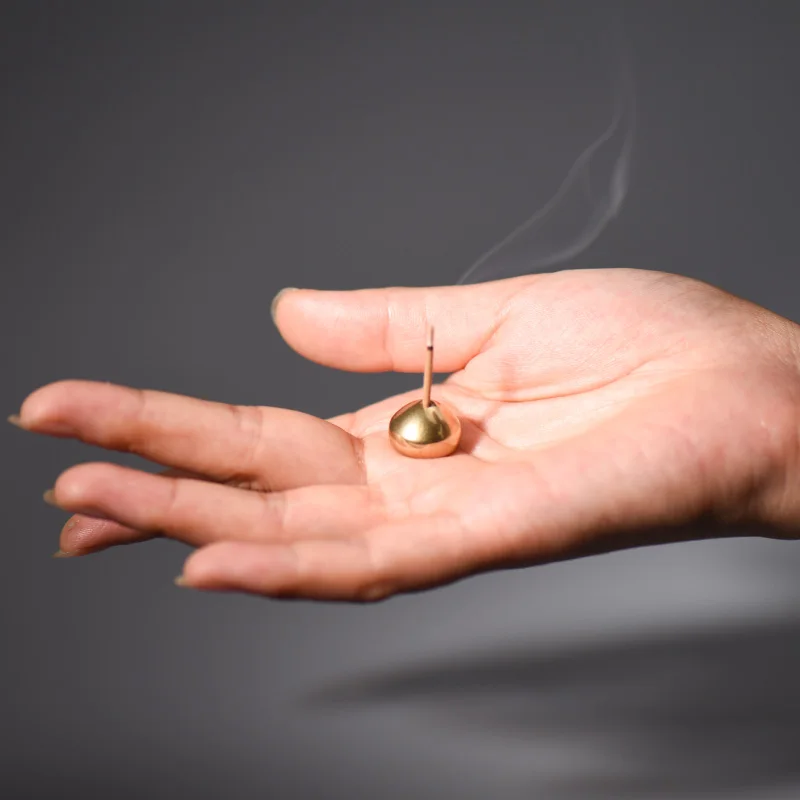 Brass Portable Water Drop Incense Sticks Holder Burner For Burning Incense Sticks Durable