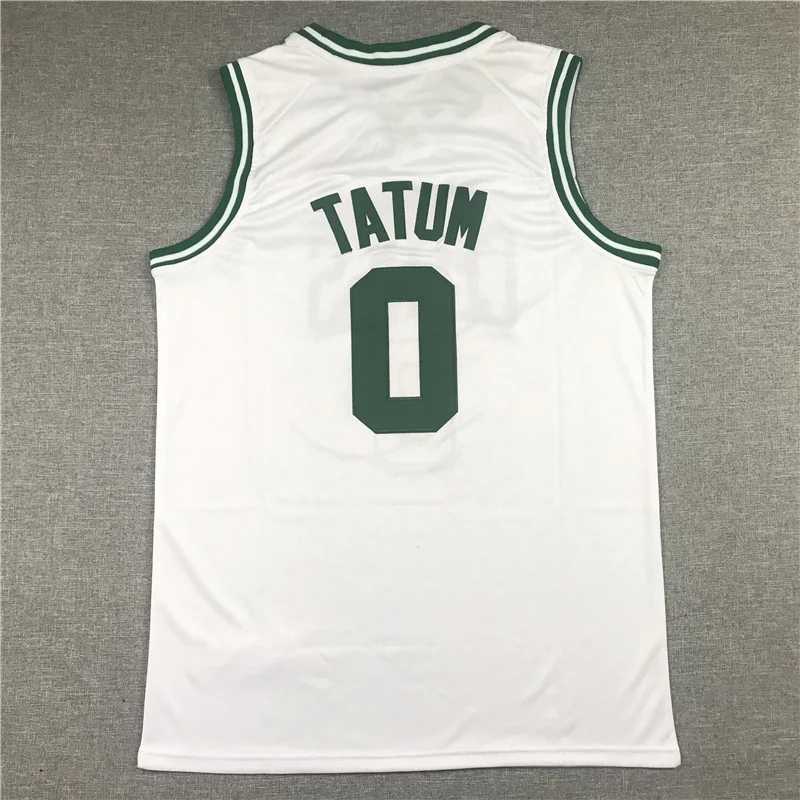 2024 Новая оптовая продажа дешевая сшитая баскетбольная майка 0 Jayson Tatum 7 Jaylen Brown 36 Marcus Smart