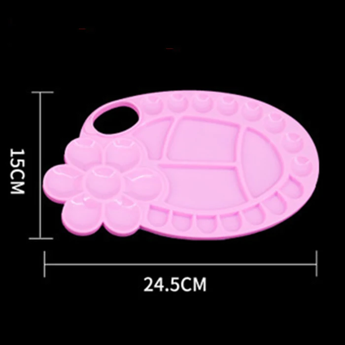 school art class plastic watercolor paint pigment tray palette for kids students