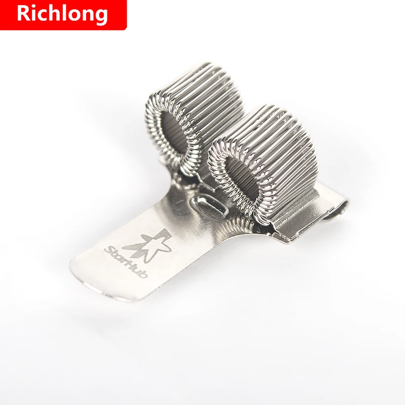 Notepad Portable spring pen Insert spring telescopic metal Business plating pen holder Fixed pen accessories supply