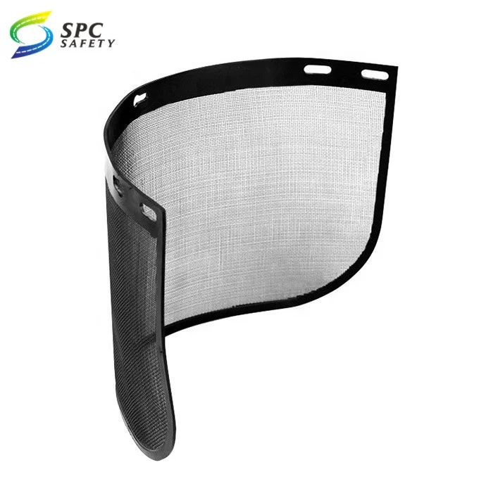 Head Protective Black Wire Mesh Screen Forestry Woodworker Replacement Plastic Headgear Visor Shield for Chainsaw Helmet