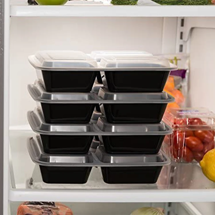 Заводские микроволновые пластиковые пищевые контейнеры, одноразовые пищевые контейнеры с 3 отделениями, контейнеры для хранения еды bento, контейнеры для еды