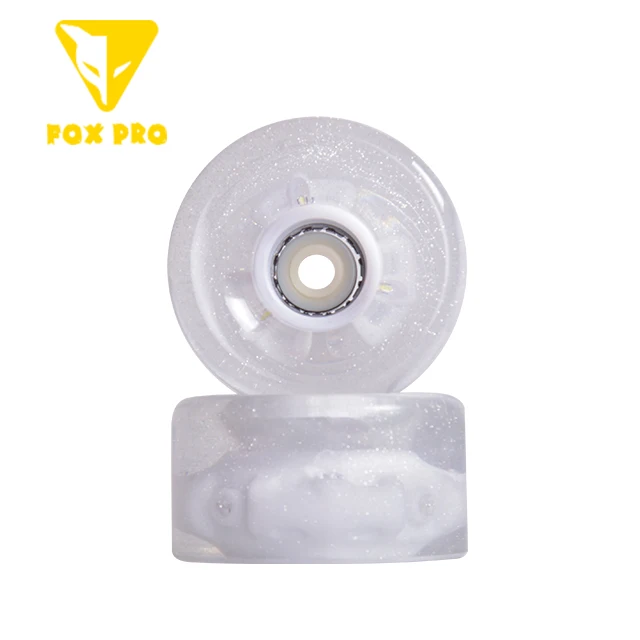 FOX PRO Colorful Outdoor Roller Skate Flashing Flat Flower Luminous Brake Roller Skates Wheels