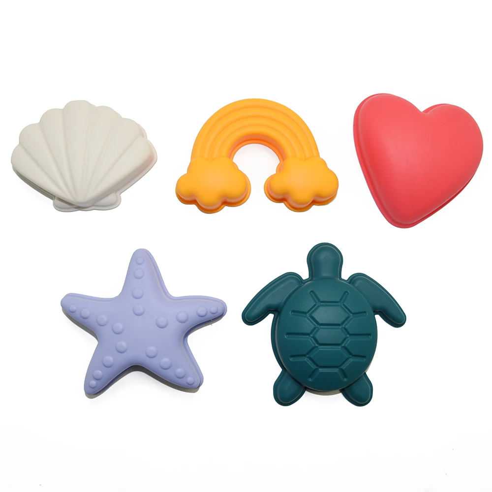 Wholesale beach toys kids outdoor seaside summer sand toy eco friendly bpa free silicone beach bucket toys set for kids