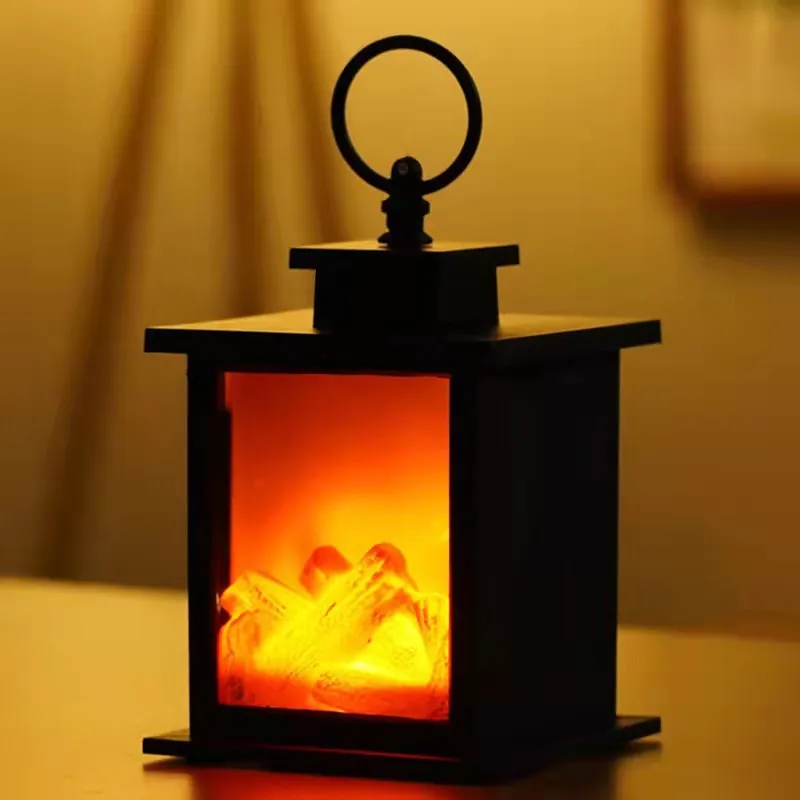Retro Night Frame Lamp Home Decor Bedside Mood Lamp with USB Charger