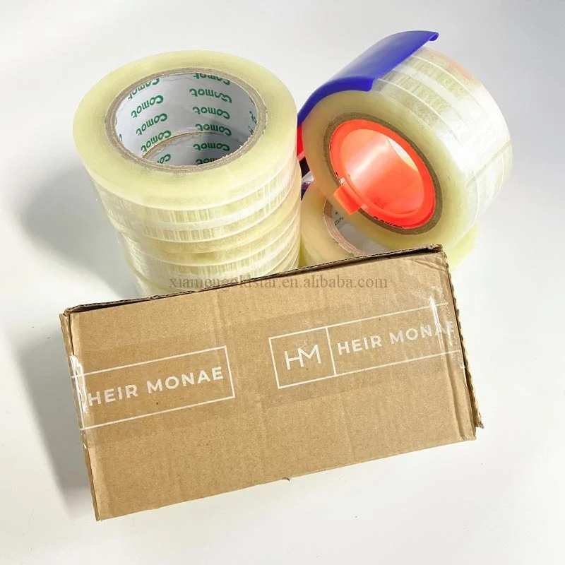 Wholesale Clear Bopp Packing Tape for Heavy Duty Carton Sealing 110 Meters Waterproof Acrylic Shipping Tape Custom Logo Printed