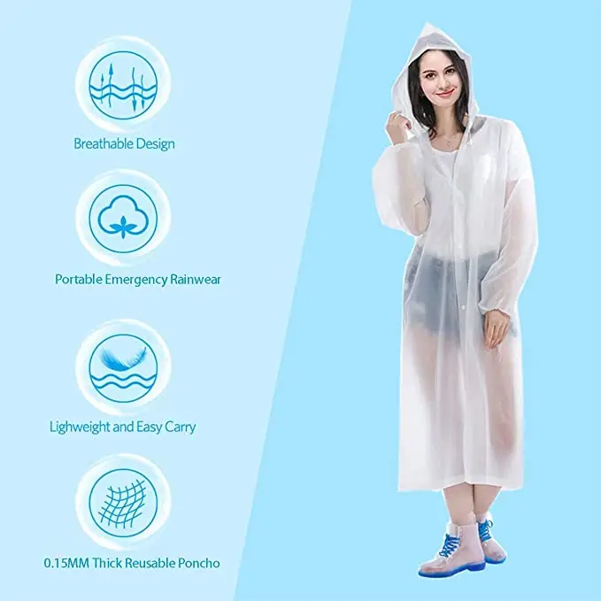 Wholesales EVA raincoats custom waterproof ponchos
