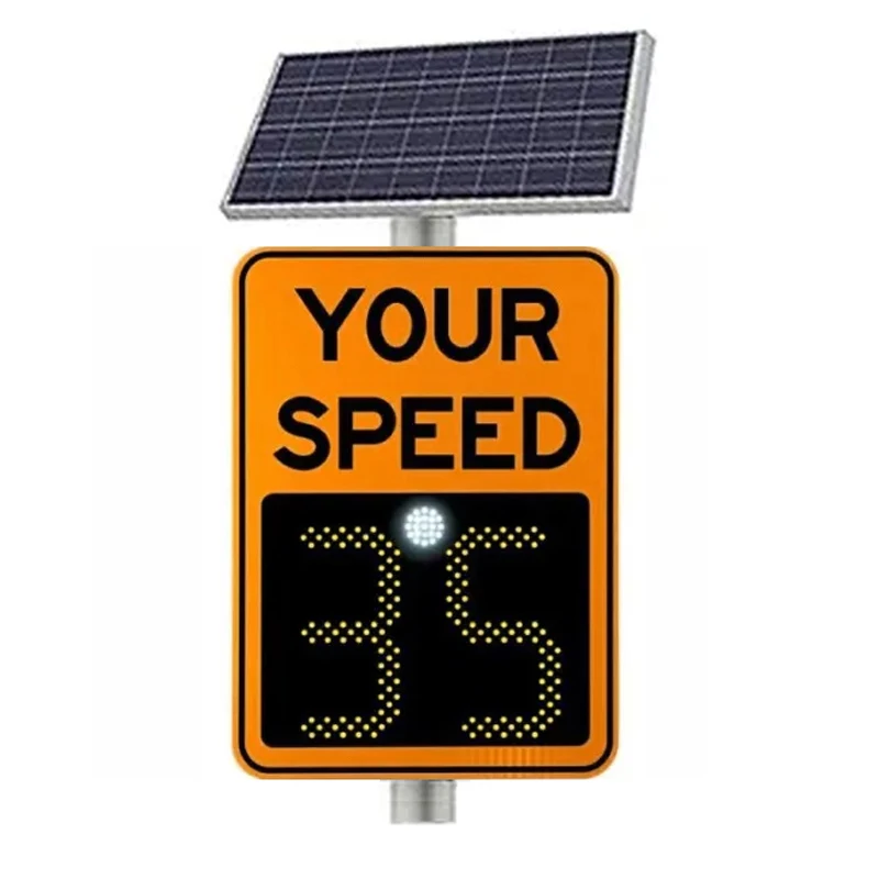 Road warning LED solar radar speed limit sign led display portable radar traffic signs radar speed sign